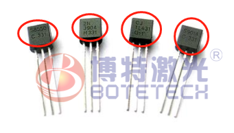 三極管激光打標(biāo)機(jī)完美標(biāo)刻出精巧三極管電子器件