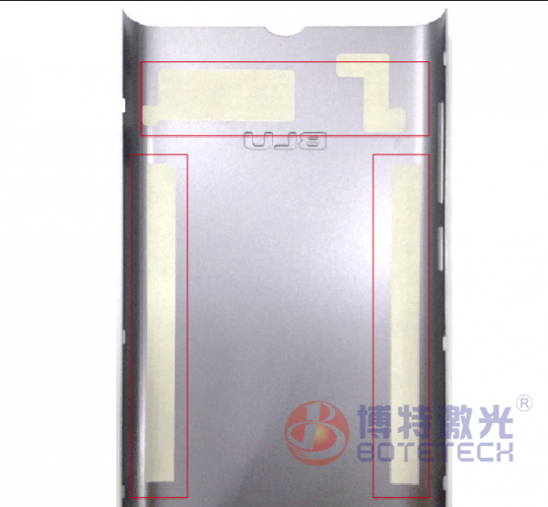 激光鐳雕之手機(jī)中板魚鱗紋狀導(dǎo)電位工藝